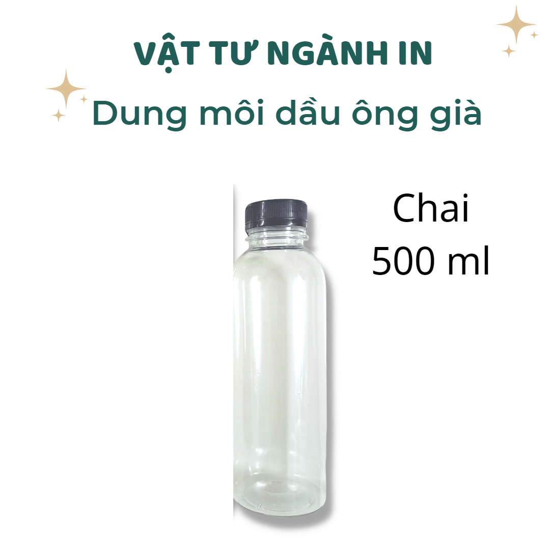 Dung môi dầu ông già, dùng tẩy rửa mực in lụa, pha mực in lụa, dung môi pha keo