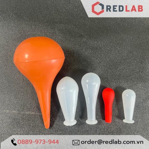 Combo pipet thủy tinh loại dài có chia vạch nhiều thể tích 1ml 2ml 5ml 10ml kèm quả bóp Silicon