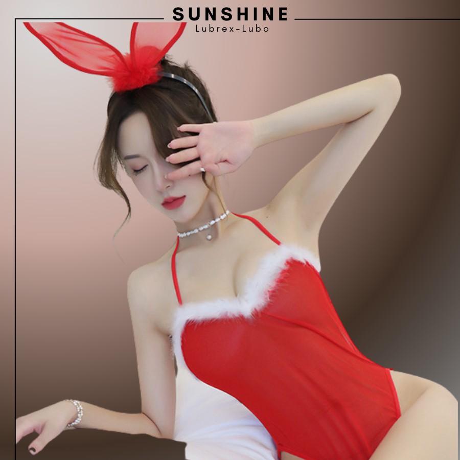 Cosplay sexy thỏ dễ thương màu đỏ jum Playboy bar sàn gợi cảm Sunshine Lubrex-Lubo TD1242
