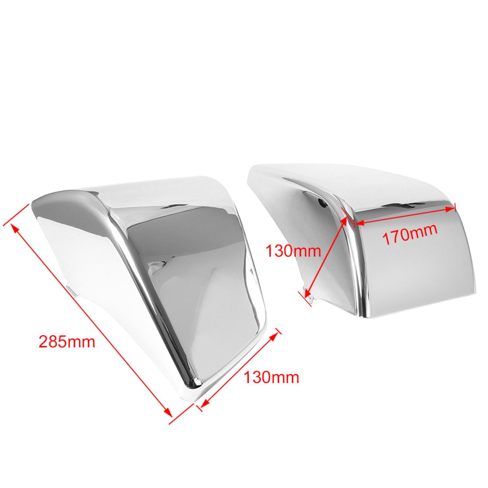 2Pcs Chrome Battery Side Fairing Cover  for  Shadow VT400 VT750