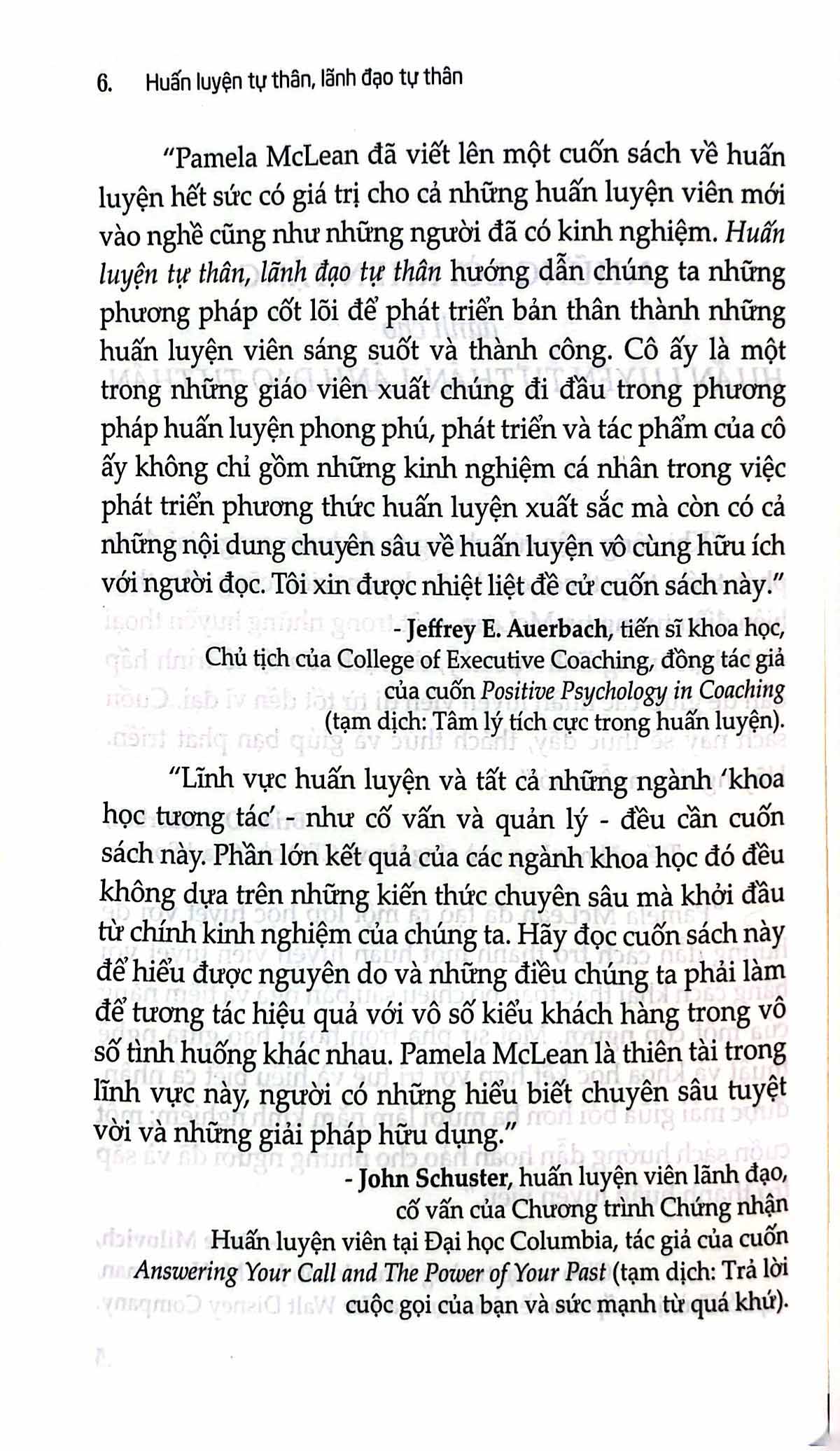 Huấn Luyện Tự Thân, Lãnh Đạo Tự Thân - Self As Coach, Self As Leader