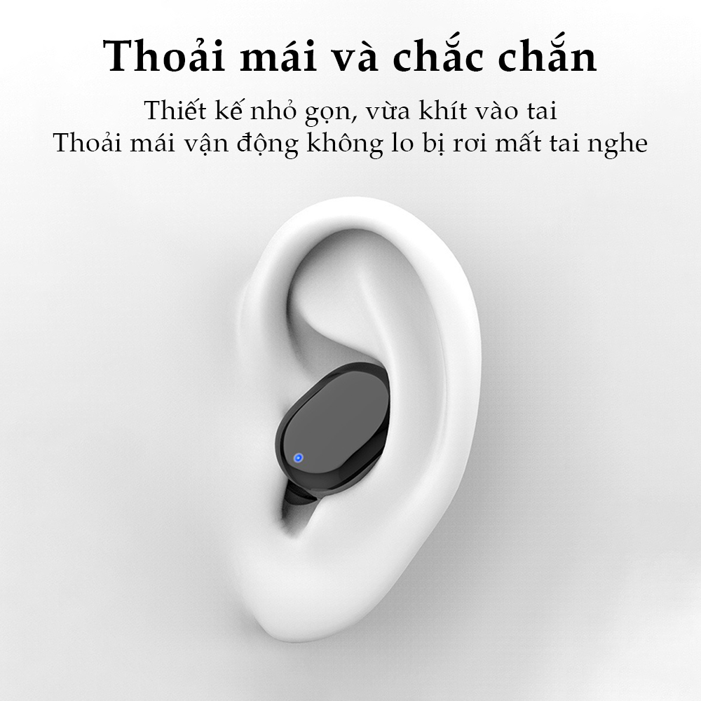 Tai Nghe Bluetooth Không Dây Lord Tiger Bluetooth 5.3 TWS Micro Ghi Âm Điện Thoại - Hàng Chính Hãng