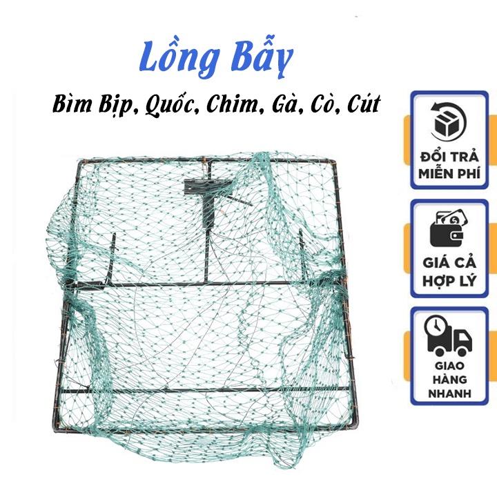 Lồng Bẫy Gà, Bìm Bịp, Quốc, Chim, Cò, Cút Rừng - Hiệu Quả 100