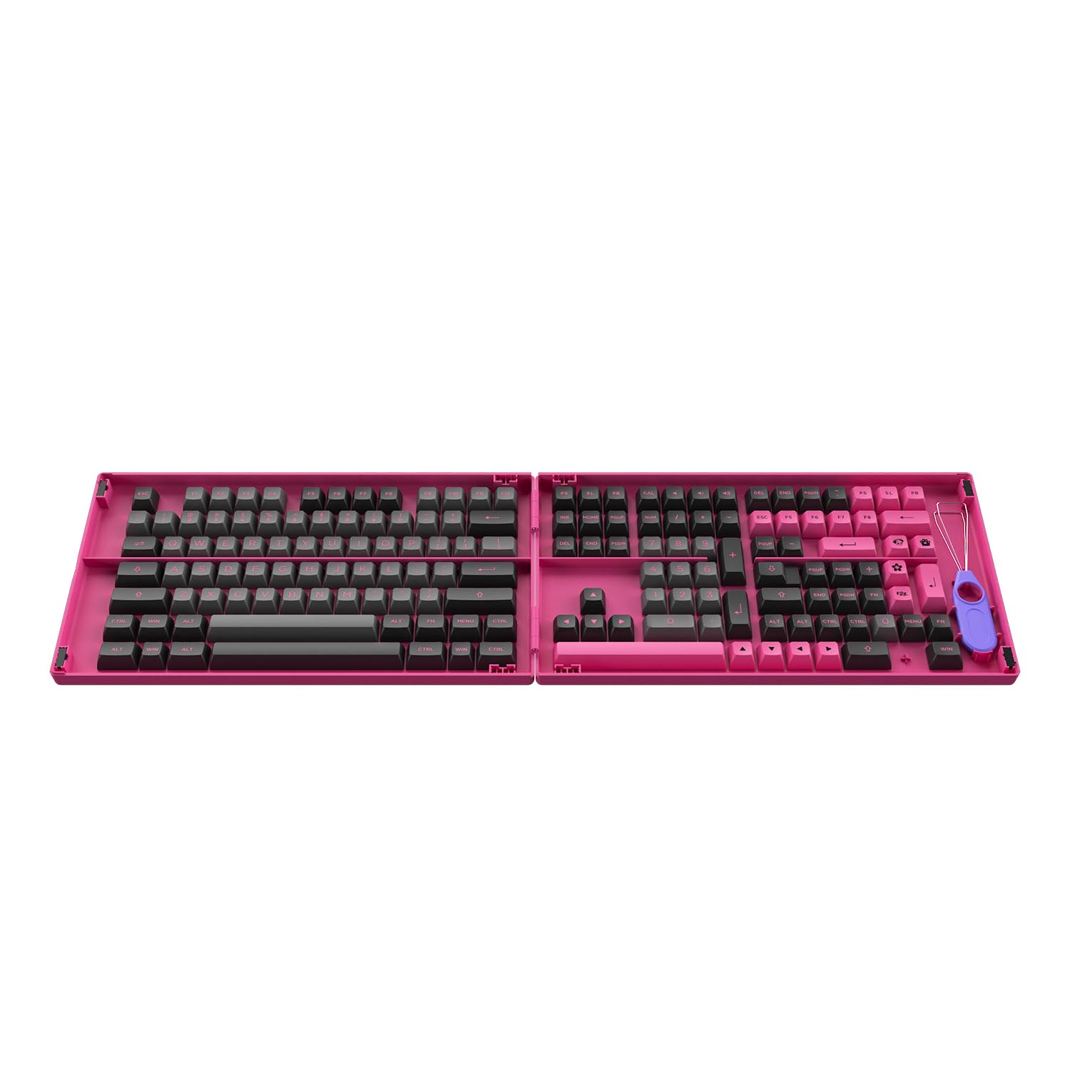 Keycap Cho Bàn Phím Cơ AKKO Hàng Chính Hãng Black & Rose ASA Profile | EZPC