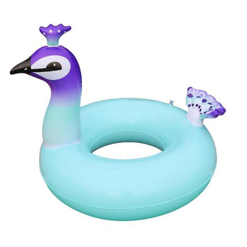 Peacock Bơm hơi Vòng tròn Bơi Vòng Tròn Tiệc Bể bơi Bể bơi Phao Đồ chơi Đồ chơi Dưới nước Vòng Bơi Thể thao cho Trẻ em Người lớn 90 / 120cm