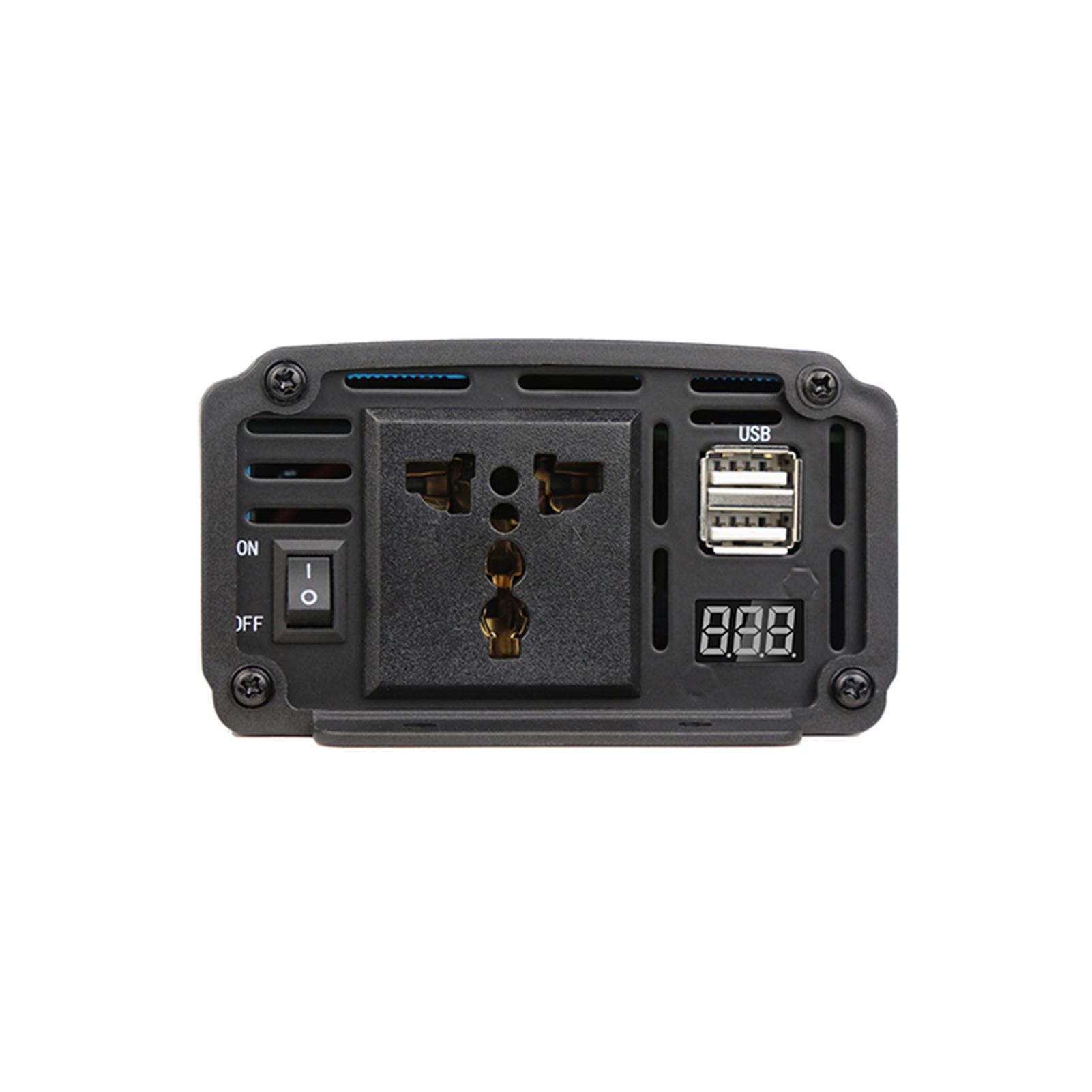 Solar Power Inverter Sine Wave Power Inverter 500W DC 12V to AC 100V-120V Dual USB Port with Digital Display