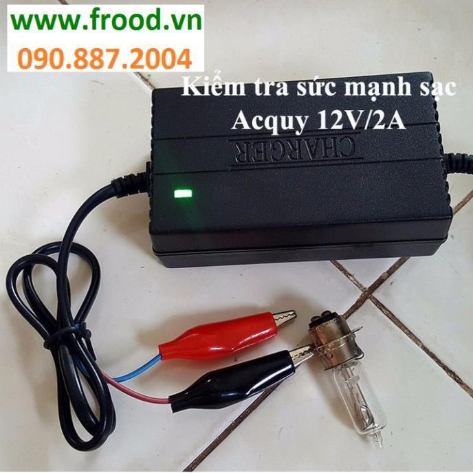 Sạc bình Acquy tự động 12V cho xe Ô tô, xe máy