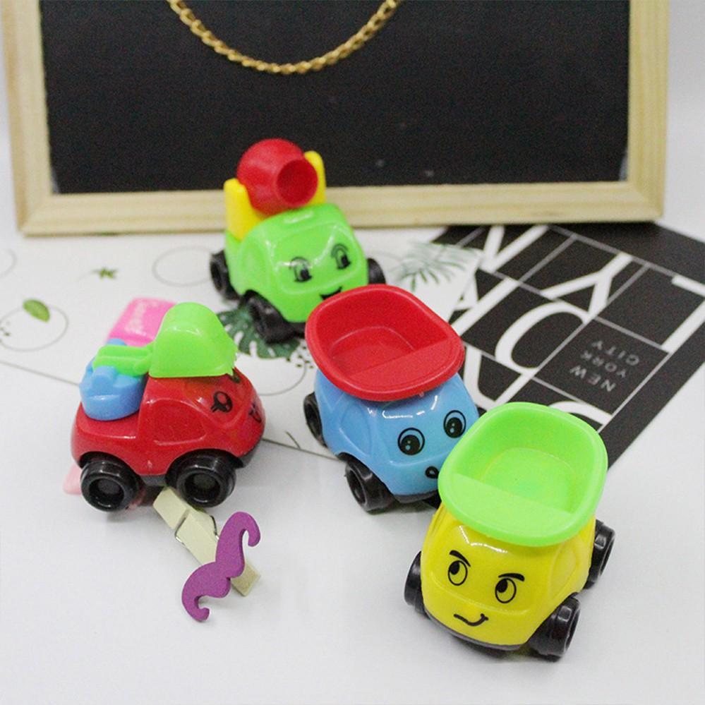 Bộ 20 đồ chơi xe ô tô công trình Vacimall Cars 5.5 cm xinh xắn nhựa PVC cho bé vui chơi