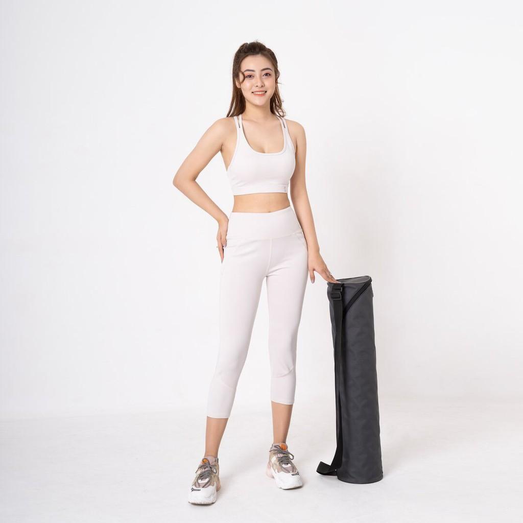 SET LỬNG ÁO BRA QUẦN VIỀN GÂN TẬP YOGA, GYM, SIÊU HOT