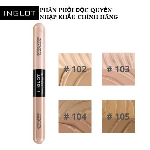 Bút che khuyết điểm và highlight dạng lỏng Coverup &amp; Highlight DUO Inglot (6.6ml)