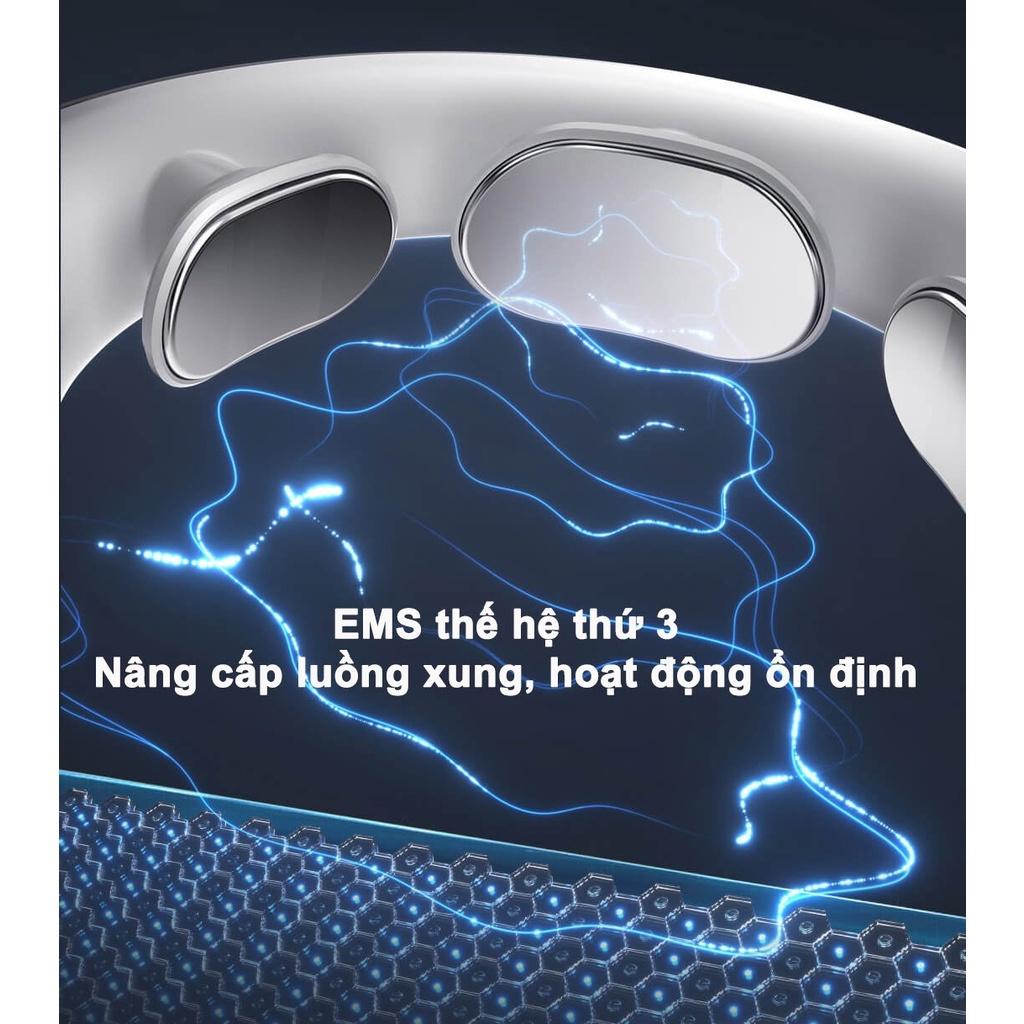 Máy massage cổ Jeeback G20 phiên bản 2023 cho người làm văn phòng sử dụng sóng EMS, có điều khiển và kết nối app