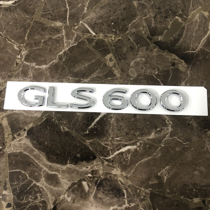 Decal tem chữ GLS600 dán đuôi xe cho ô tô Maybach