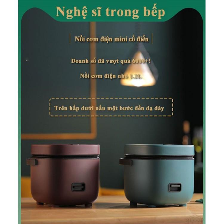 NỒI CƠM MINI CHỐNG DÍNH CHO VĂN PHÒNG HOẶC ĐI DU LỊCH RETRO JAPAN