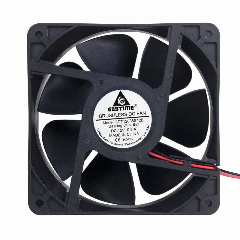 1 Pcs Gdstime 11mm*11mm*38mm 11V DC Brushless Machine Case Cooling Fan 11mm x 38mm 1Pin Dual Ball 0.1A 11cm Cooler 1138B