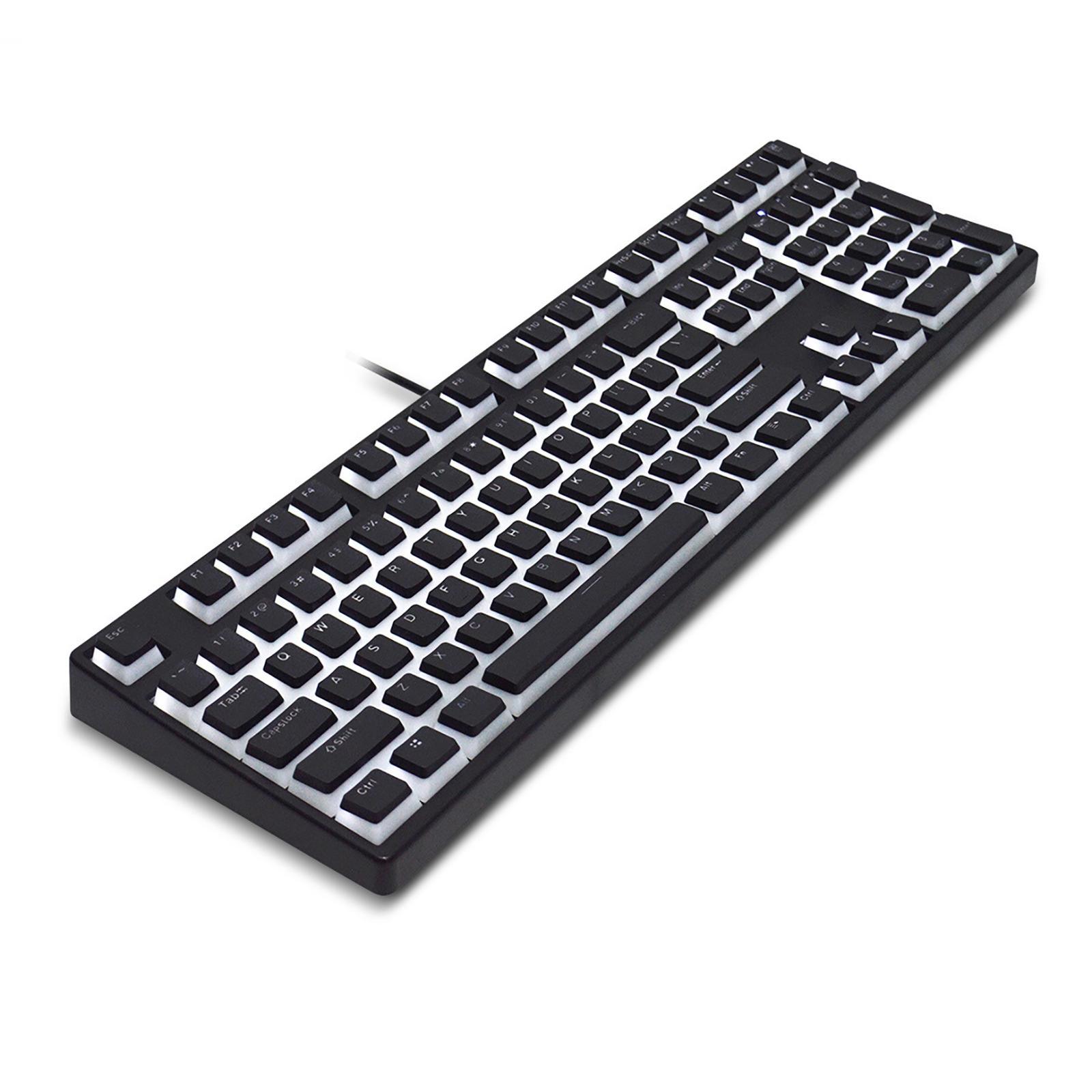 108 Keycaps White Dot Keycaps ANSI Layout DIY Keyboard Keycaps For Cherry