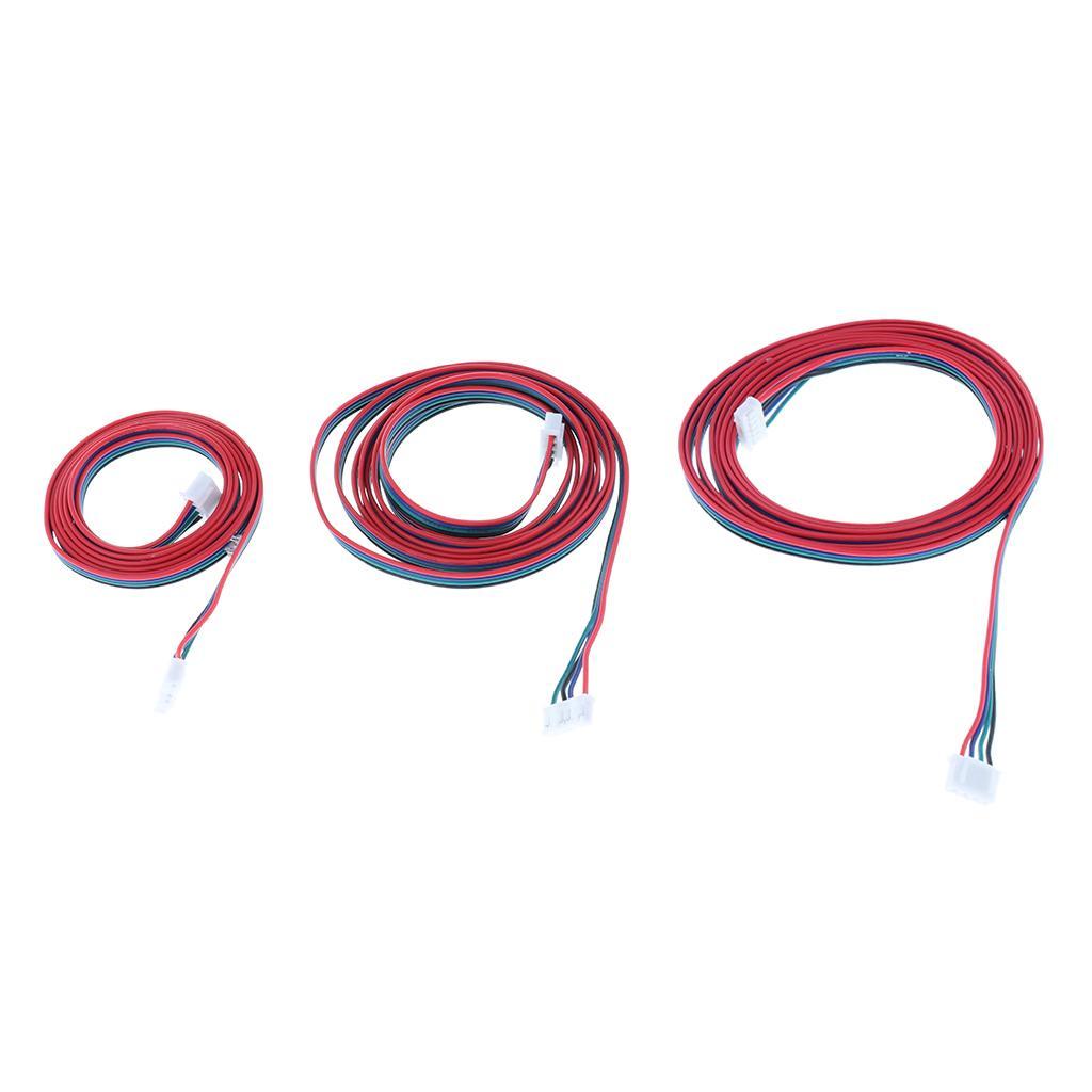 2 Pieces 3D Printer Stepper Motor Copper Connecting Cable XH2.54, 1+1.5m