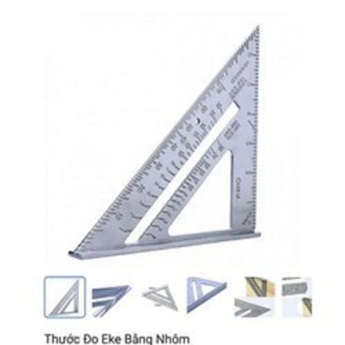 Thướt Ê KE đo góc nhôm dày 4mm+ 180mm+255mm