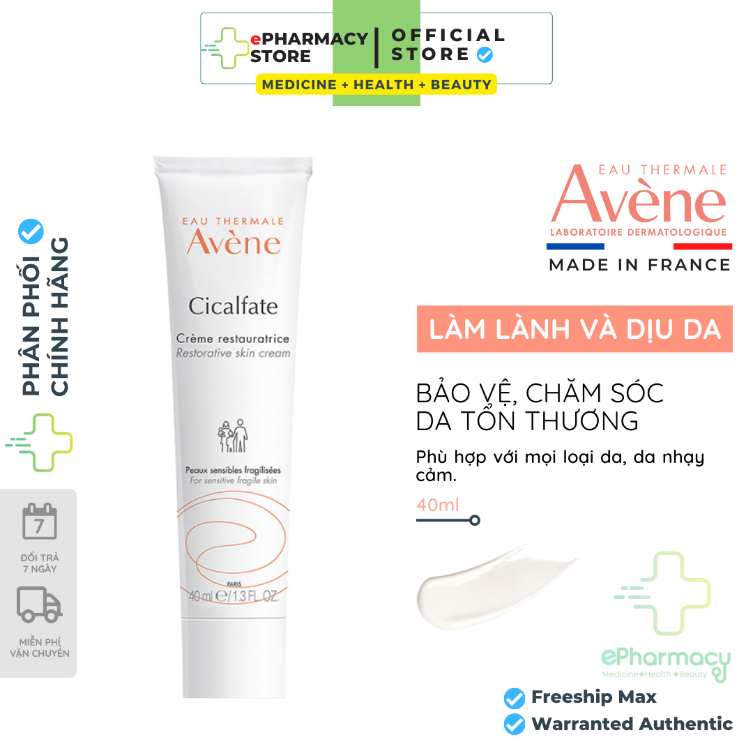 Kem dưỡng Avene phục hồi, làm sẹo Avene Cicalfate Repair Cream