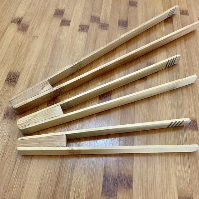 Combo kẹp chiên xào - nấu nướng gỗ tre cao cấp