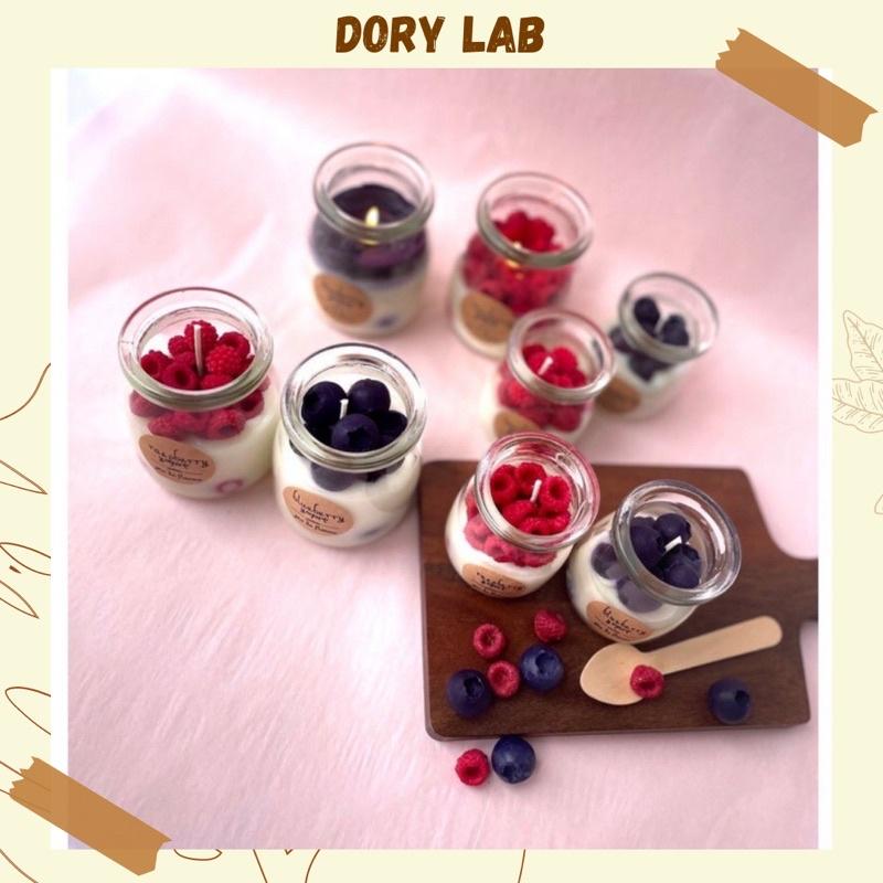 Nến Thơm Handmade Ly Sữa Chua Thạch Topping - Dory Lab