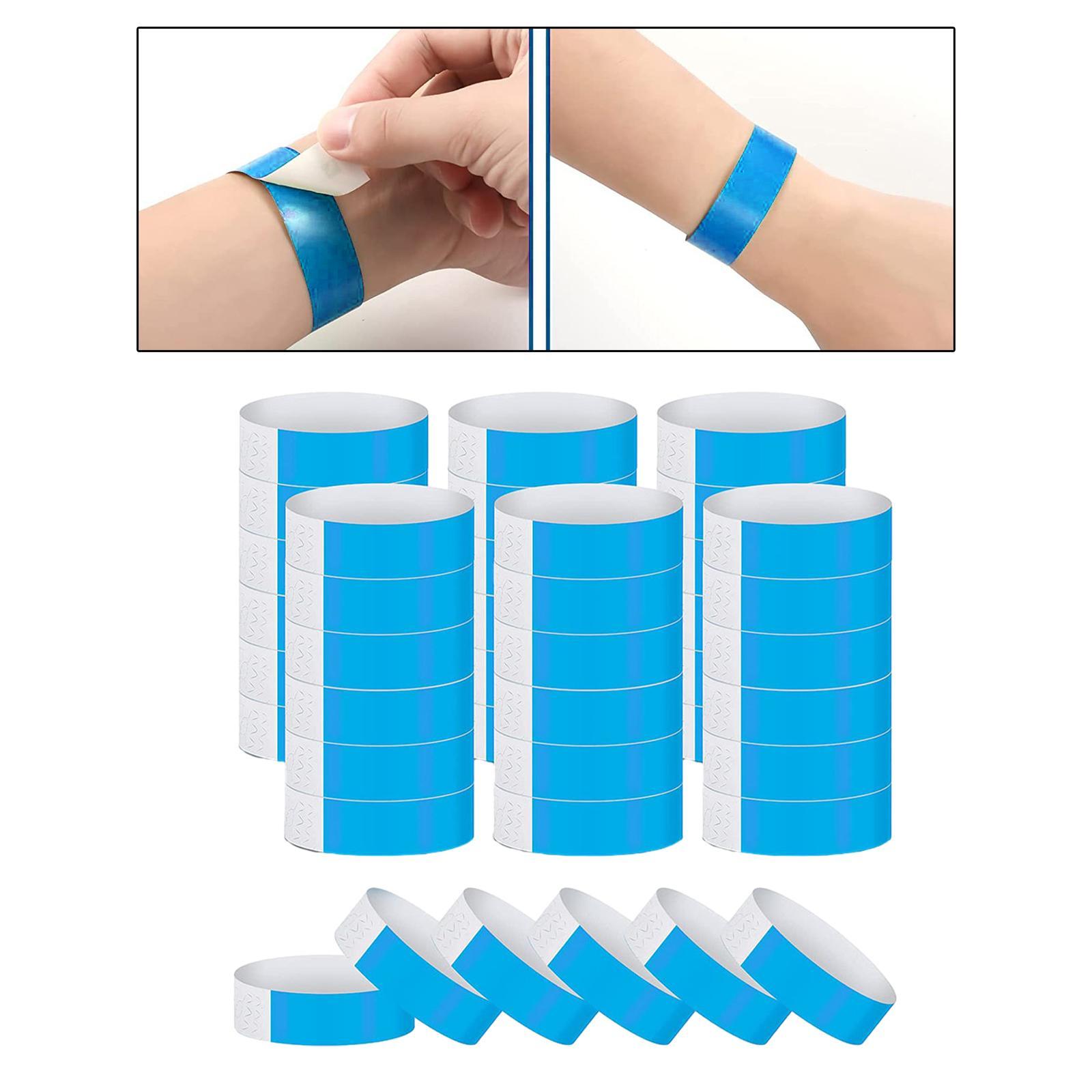 600x Neon Bands for Events Party Bands Adult Paper Bracelet Armbands Bands for Exhibitions Clubs Bars Events