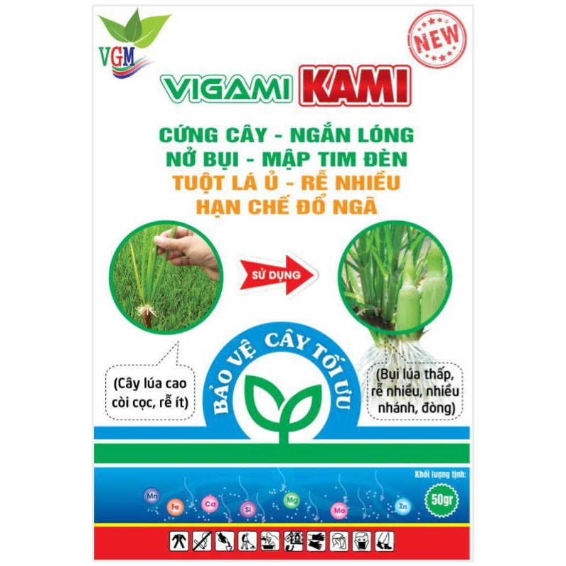 Phân bón VIGAMI KAMI – cây lúa, rau màu 50G