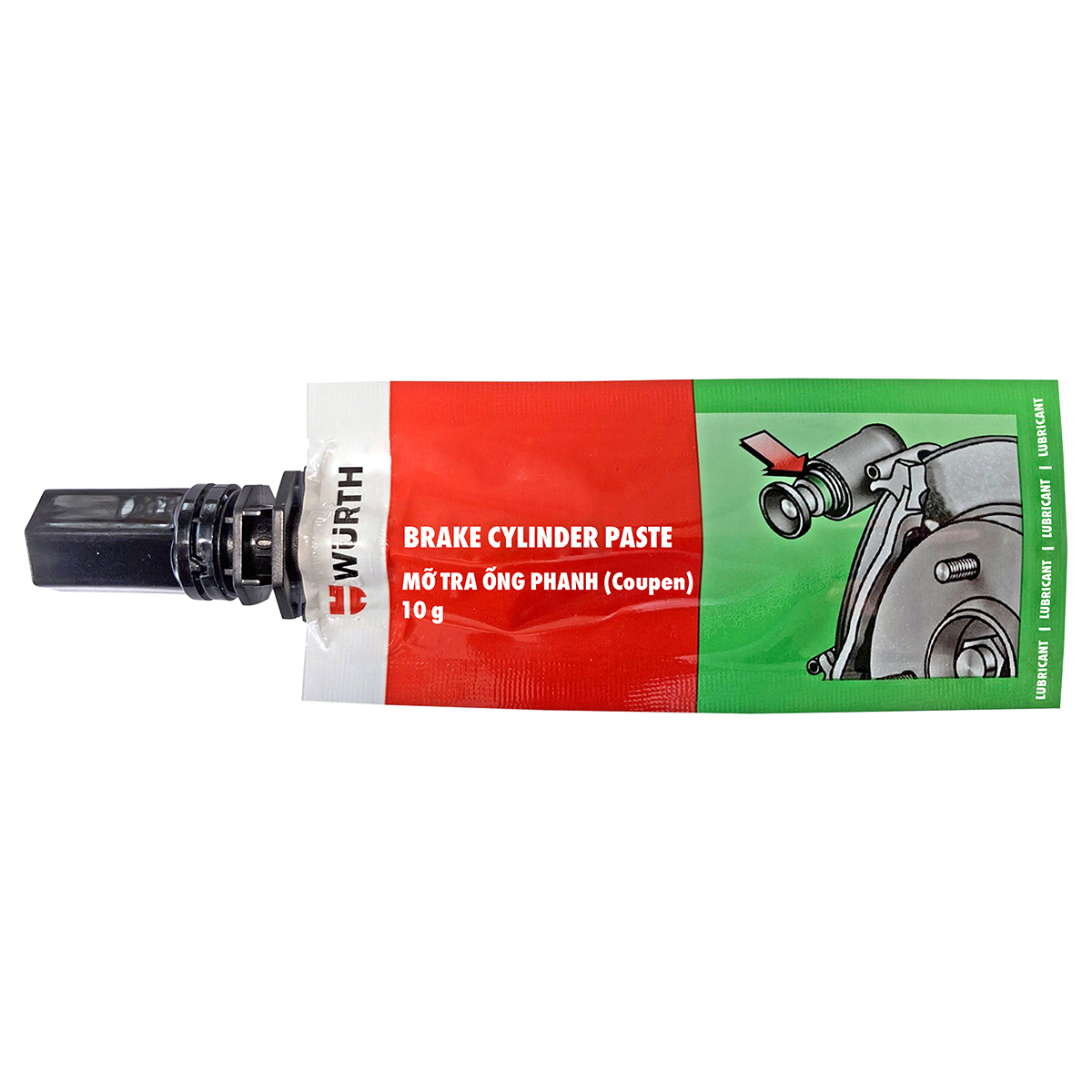 Wurth Mỡ Tra Ống Phanh (Tra Coupen) Dạng Tuýp Brake Cylinder Paste 10G