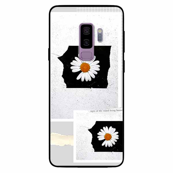 Ốp lưng in cho Samsung S9 Plus Mẫu Hai Khung Hoa Cúc