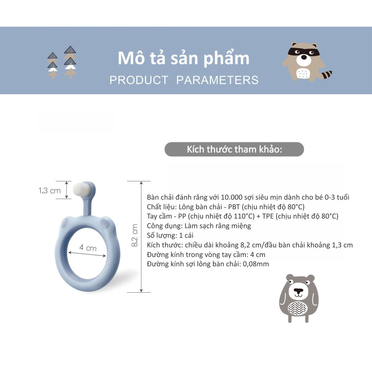 Bàn Chải Đánh Răng Tạo Hình Lông Mềm Cho Bé Ku.Ku Duckbill - Từ 0 - 3 Tuổi