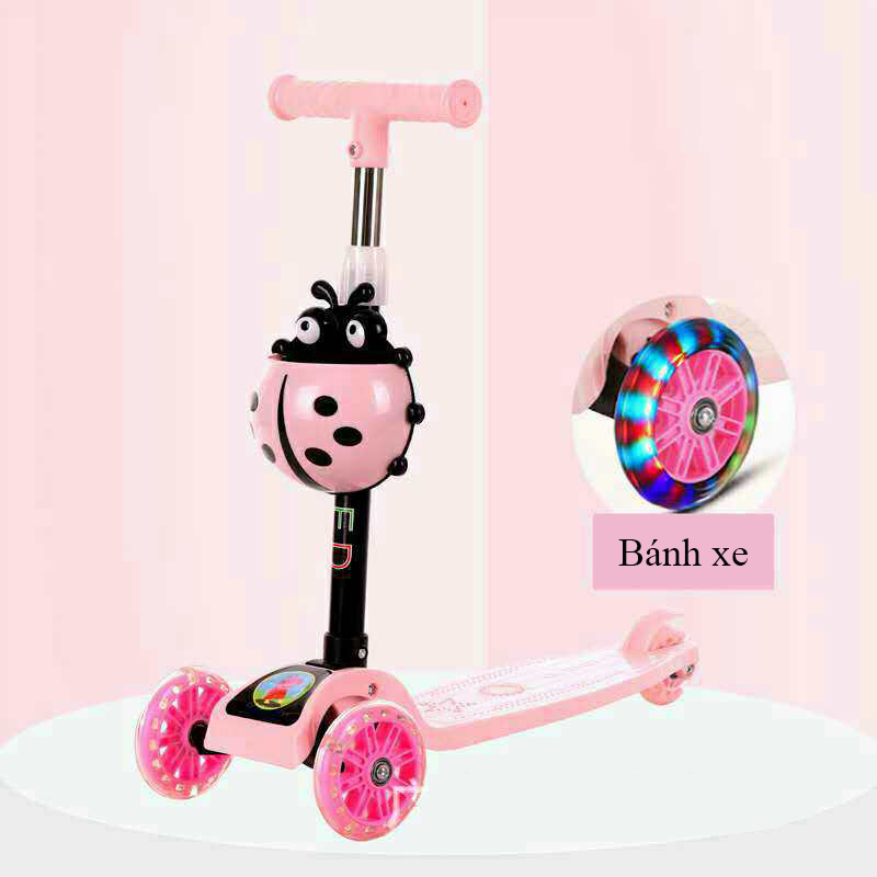 Xe trượt Scooter 3 bánh cho bé trai và gái lứa tuổi từ 3 đến 14 tuổi