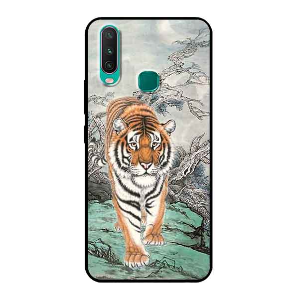 Ốp Lưng in cho Vivo Y15 Mẫu Nền Hổ Mẫu 3 - Hàng Chính Hãng