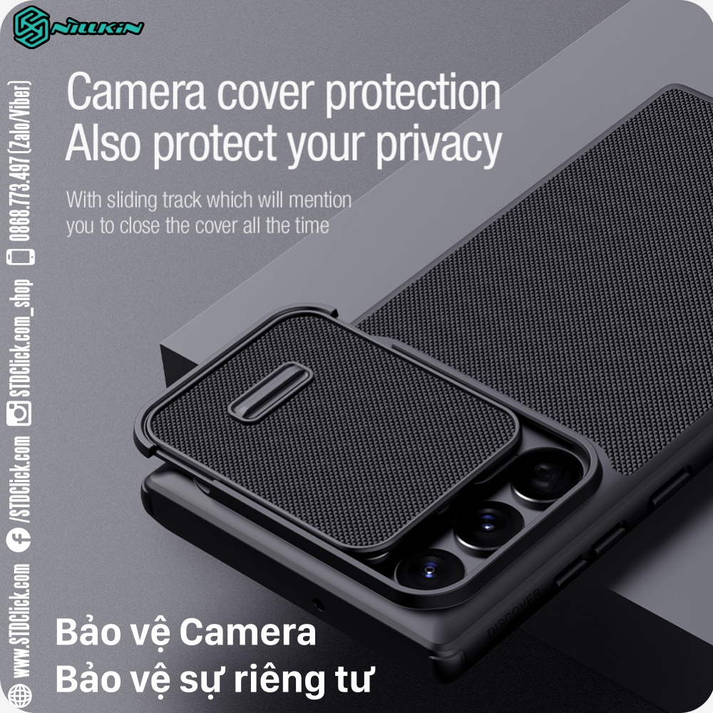 ỐP LƯNG DÀNH CHO ĐIỆN THOẠI SAMSUNG GALAXY S22 ULTRA 5G NILLKIN TEXTURED S NYLON FIBER BẢO VỆ CAMERA