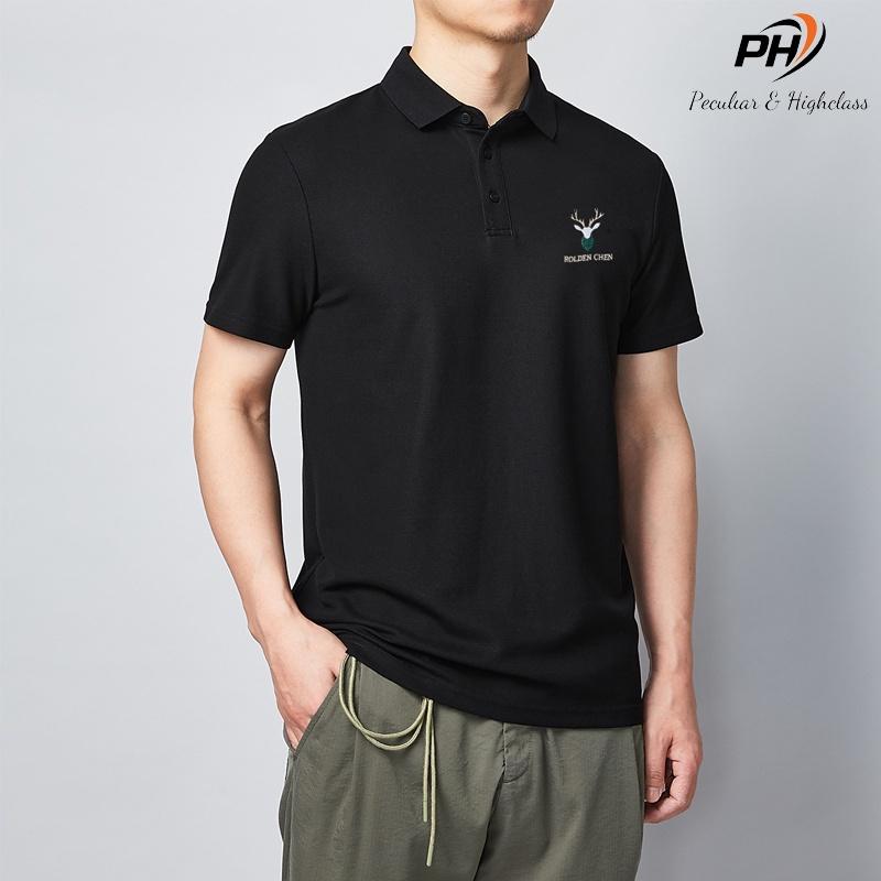 Áo Polo Nam thêu đầu hươu ,chất cotton cá sấu dày dặn mặc thoáng mát, full size phân phối độc quyền-PHSHOP204