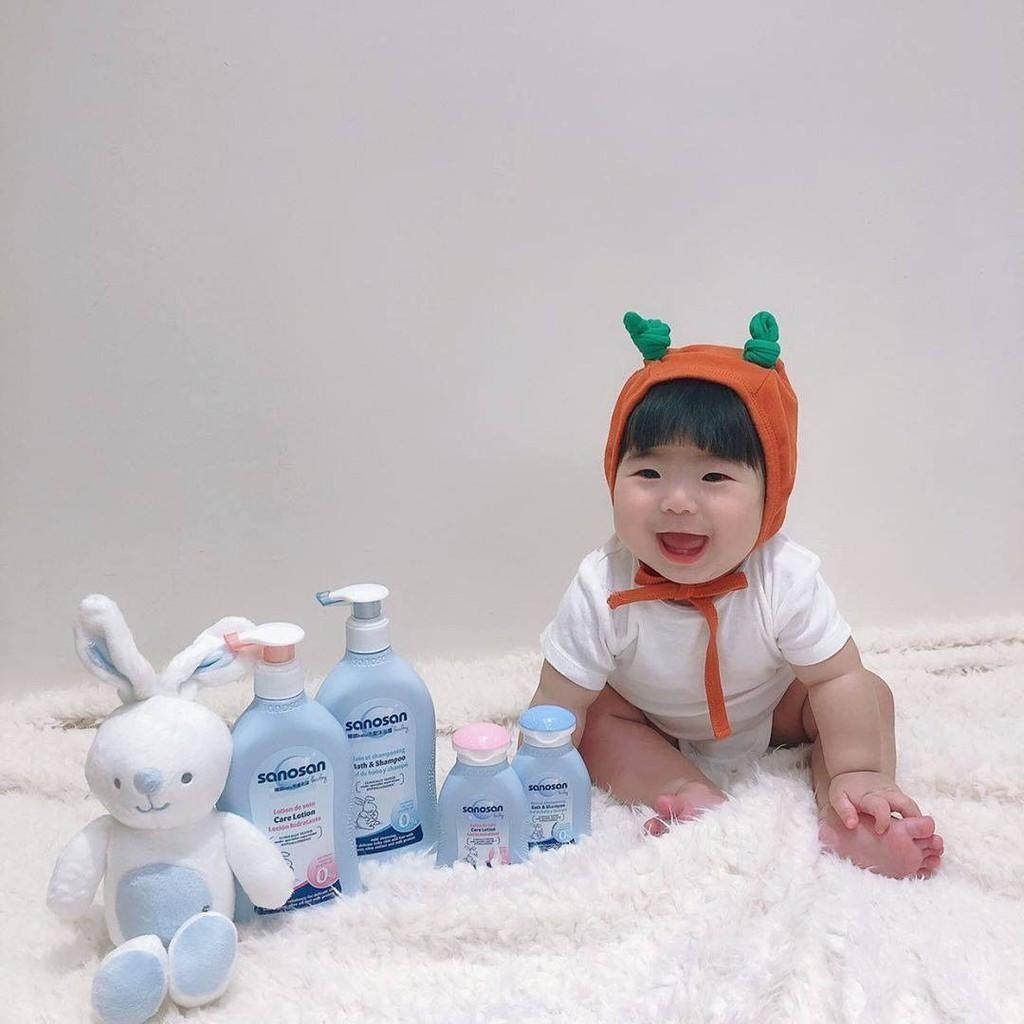 Combo Sữa tắm gội Baby 500ml + Sữa dưỡng thể Baby 200ml Sanosan