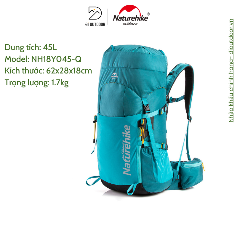 Balo Leo Núi Trợ Lực Naturehike 45L 55L 70L-  NH18Y045-Q- NH16Y020-Q- NH70B070-B