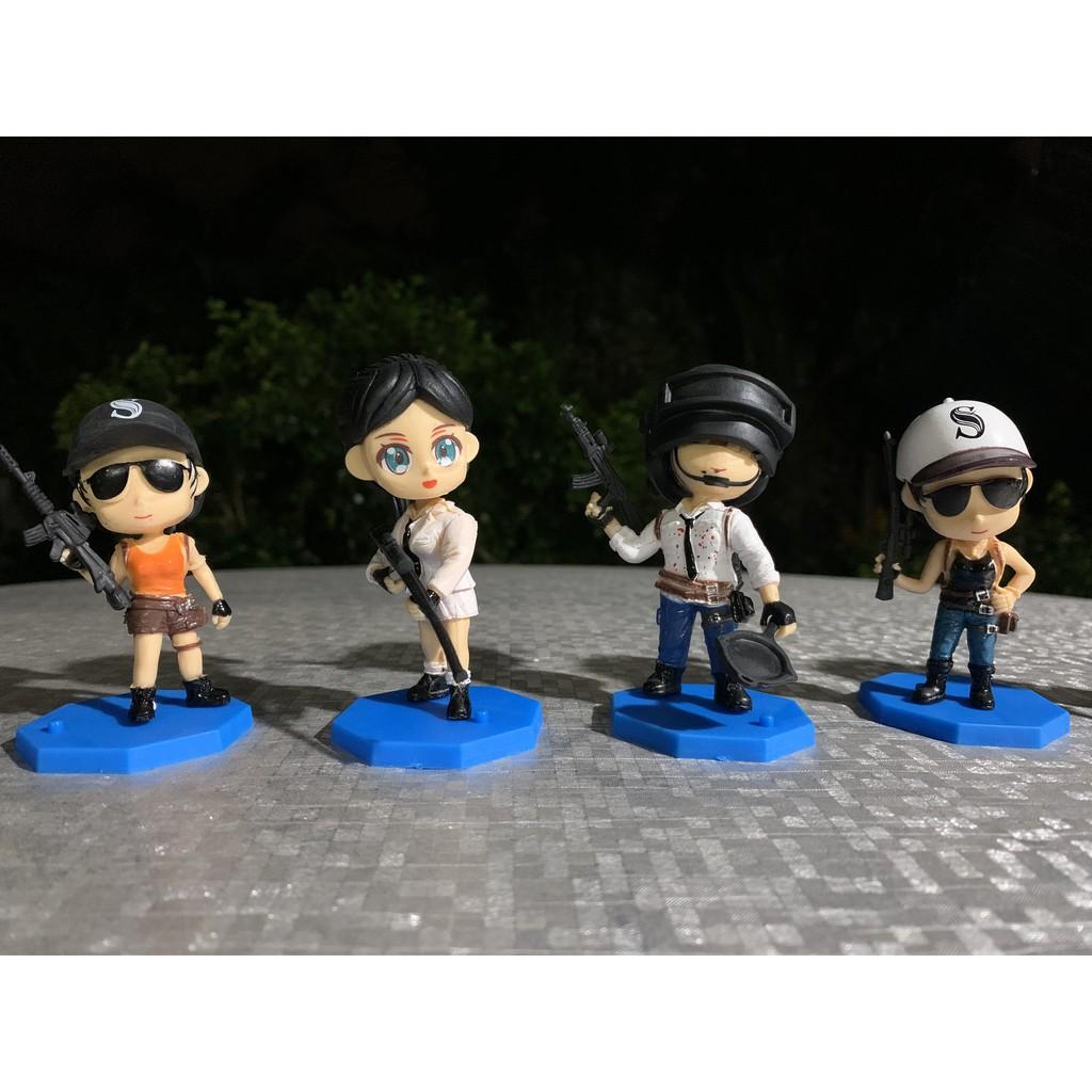 Bộ 8 mô hình chibi Pubg siêu cute 8 cm