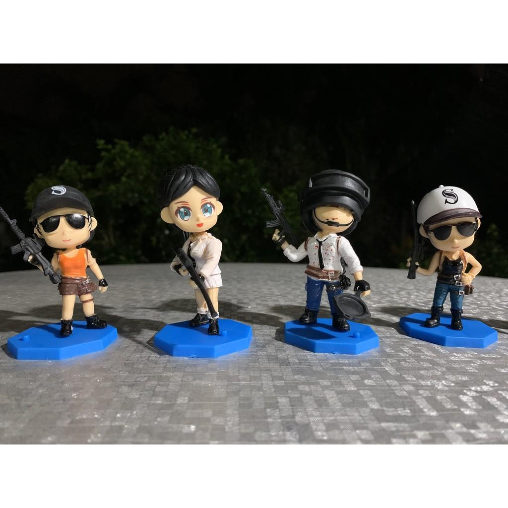 Bộ 8 mô hình chibi Pubg siêu cute 8 cm ( ảnh thật)