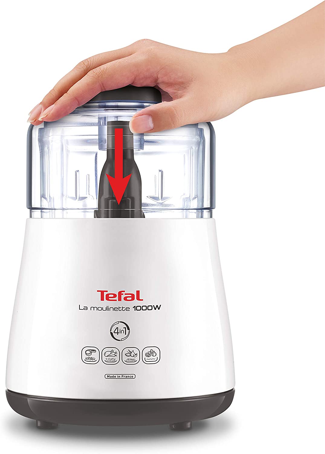 Máy Xay Thịt, Thực Phẩm Đa Năng TEFAL DPA130 La Moulinette, Sản Xuất Tại Pháp, 5 Chế Độ Nhiệt, Dung Tích 0.35L, Công Suất Cao 1000W - Hàng Nhập Khẩu Đức