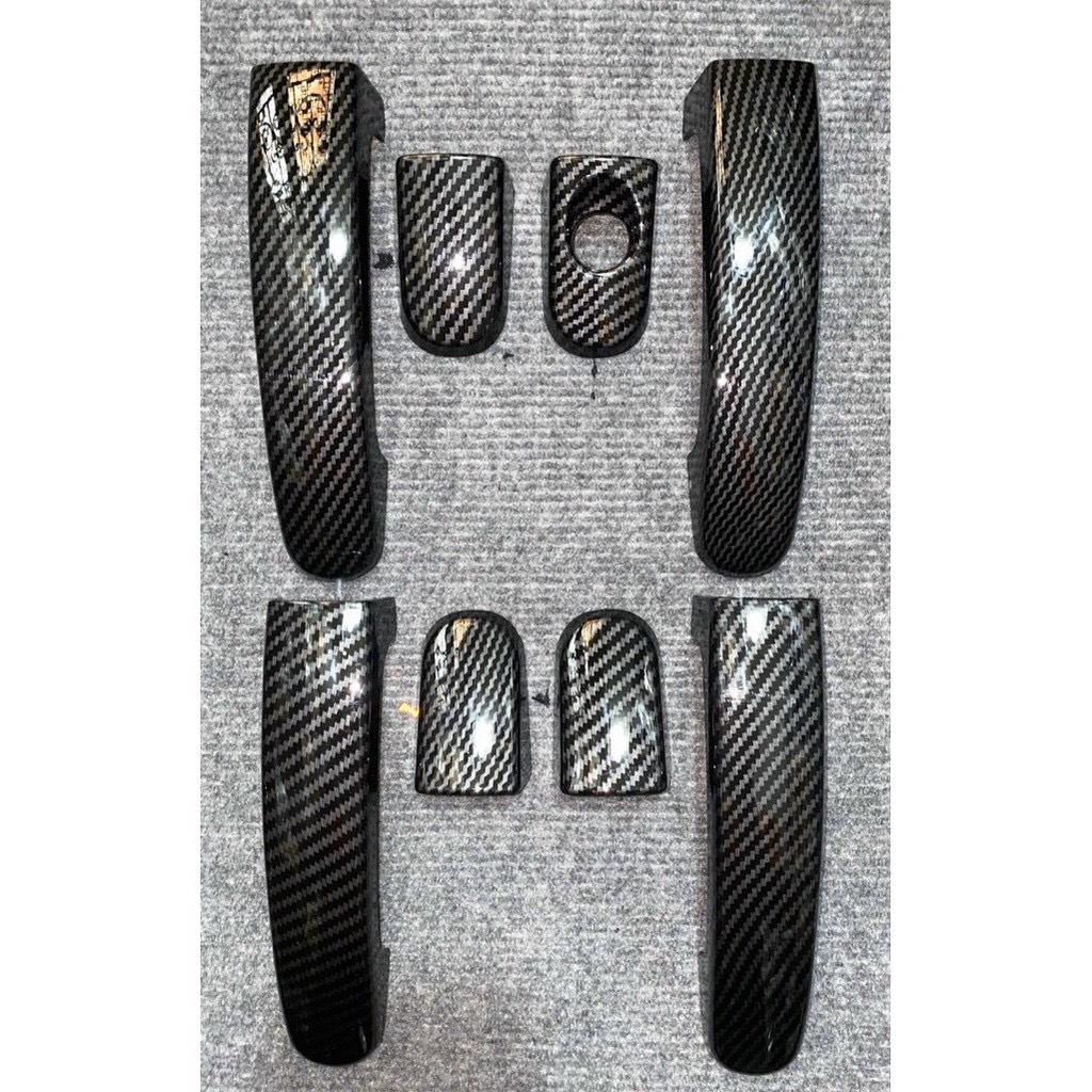 Bộ Ốp Tay Nắm Và Hõm Cửa Vân Carbon Cho Xe Ô Tô - Ford Ranger 2016 - 2021