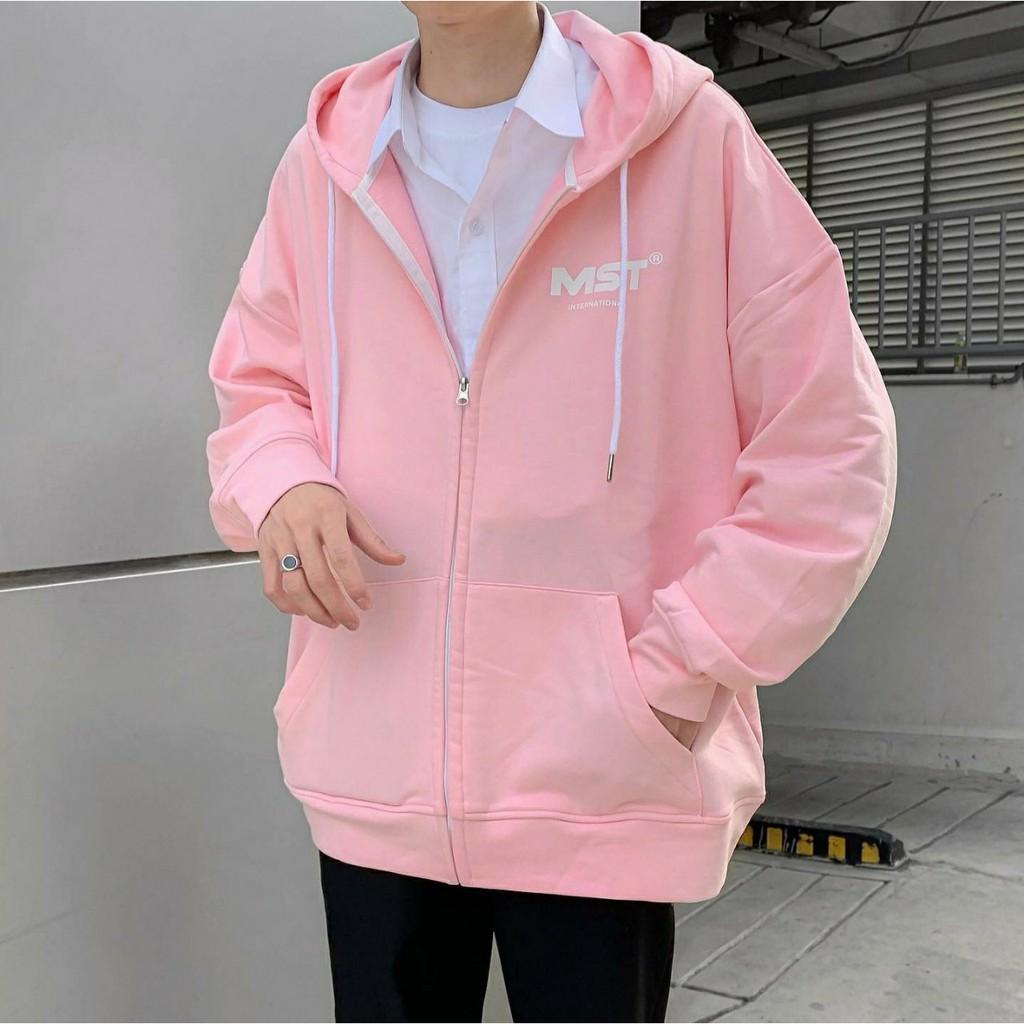 Áo Khoác Nỉ Bông Dây Kéo MISSOUT COLOR Form Rộng Unisex