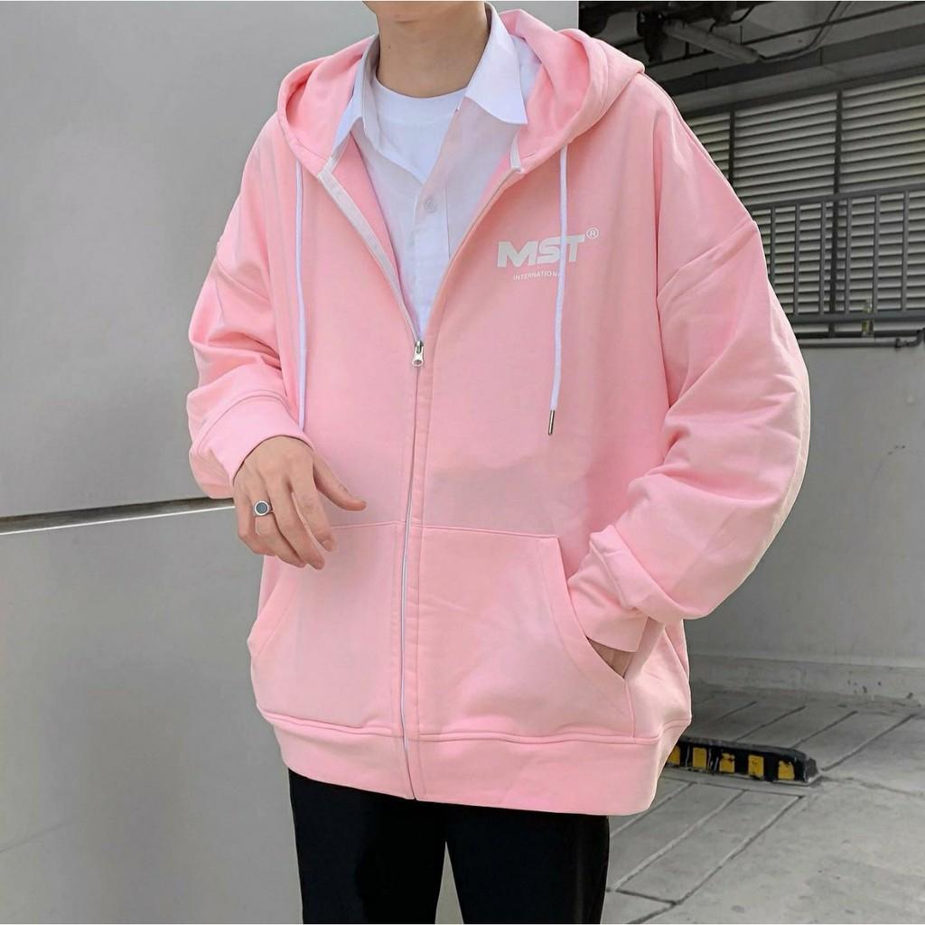 Áo Khoác Nỉ Bông Dây Kéo MISSOUT COLOR Form Rộng Unisex (Dây áo cùng màu)