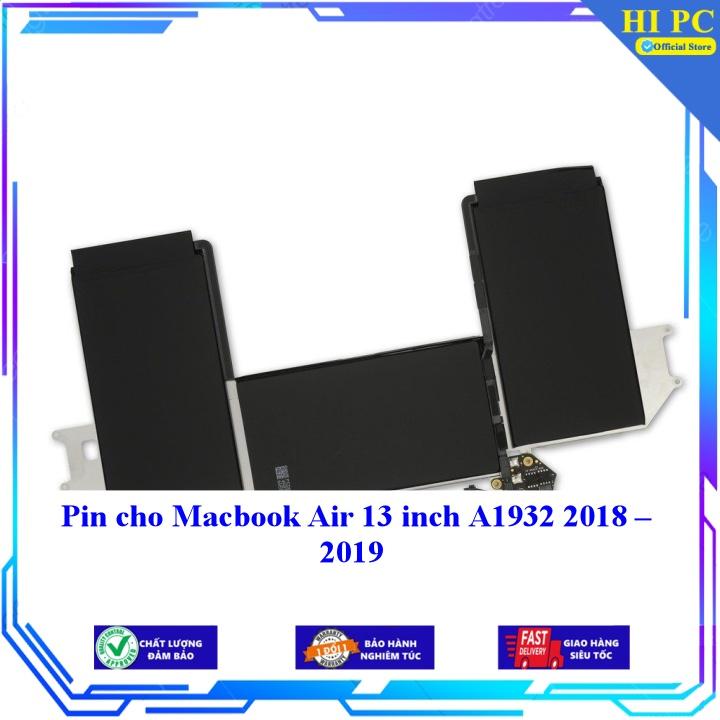 Pin cho Macbook Air 13 inch A1932 2018 2019 - Hàng Nhập Khẩu