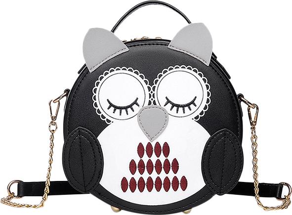 Túi Hộp Tròn Dây Xích Đeo Chéo Neo Bag BEIPIG-BLACK - Đen