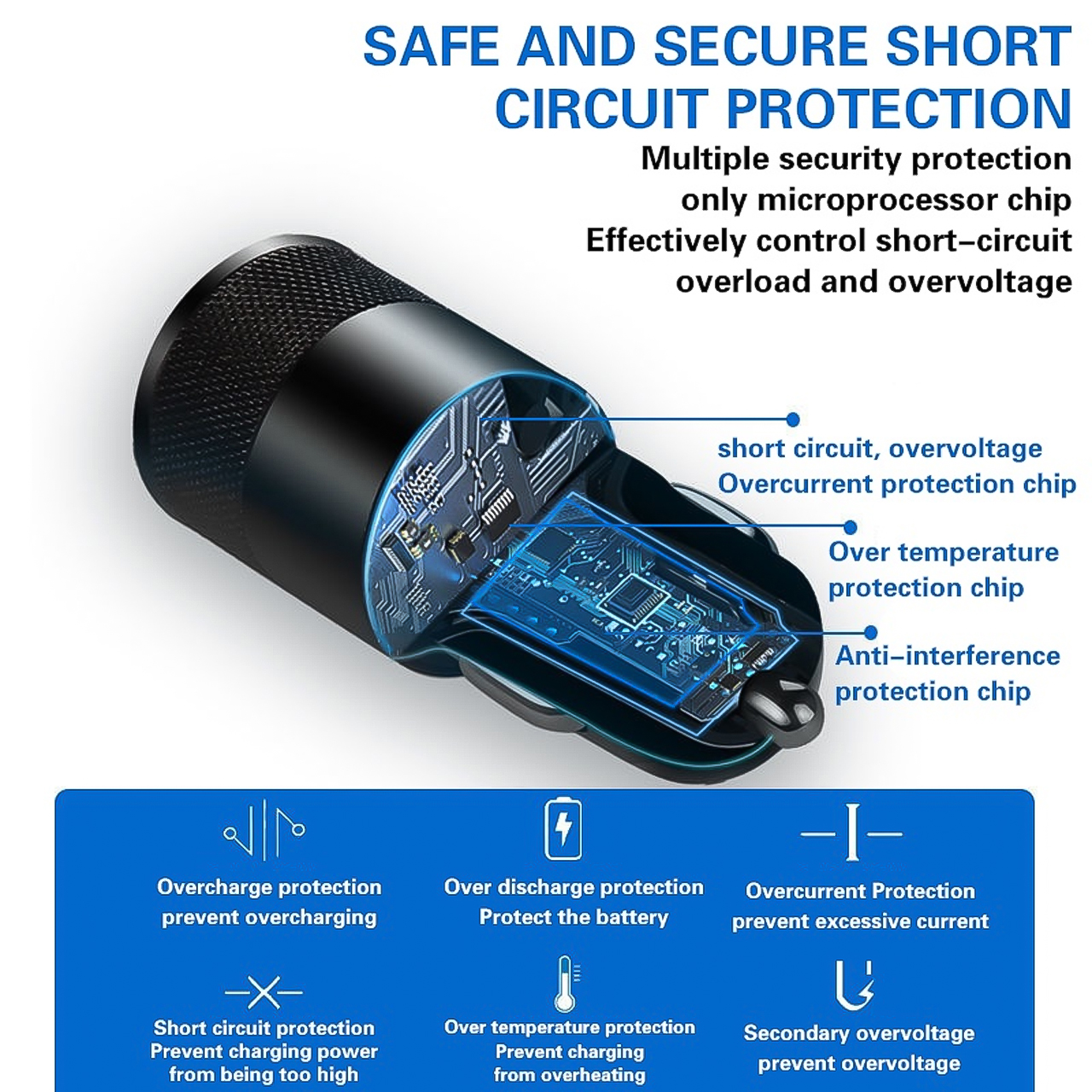 Tẩu cắm sạc điện thoại trên ô tô Vinetteam CC-PD1 sạc nhanh 38W 3.1A PD cổng USB Type C kỹ thuật số QC PD - hàng chính hãng