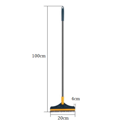 Chổi Chà Sàn, cây chà sàn nhà tắm, Quét Lau Sàn Nước, chổi cọ nhà vệ sinh 2 trong 1 GD768-ChoiXanh