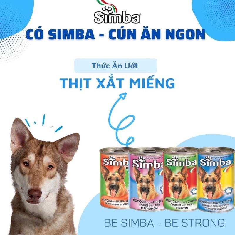 Pate Simba cho chó vị gà tây  lon 450g