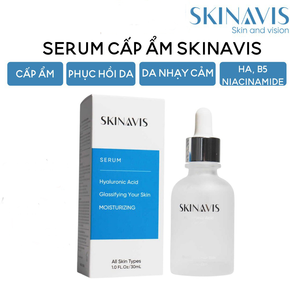 Serum Skinavis Hyaluronic acid – Serum HA cấp ẩm giảm căng rát da