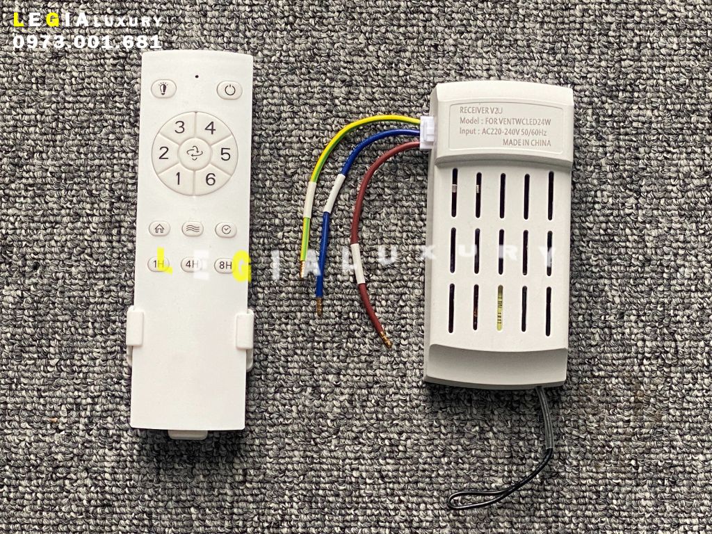Quạt Trần Mini LÊ GIA LGFAN741 | Quạt trần mini gắn đèn động cơ hiện đại  | Đèn quạt trần cho phòng khách phòng ngủ { Hàng Chính Hãng }