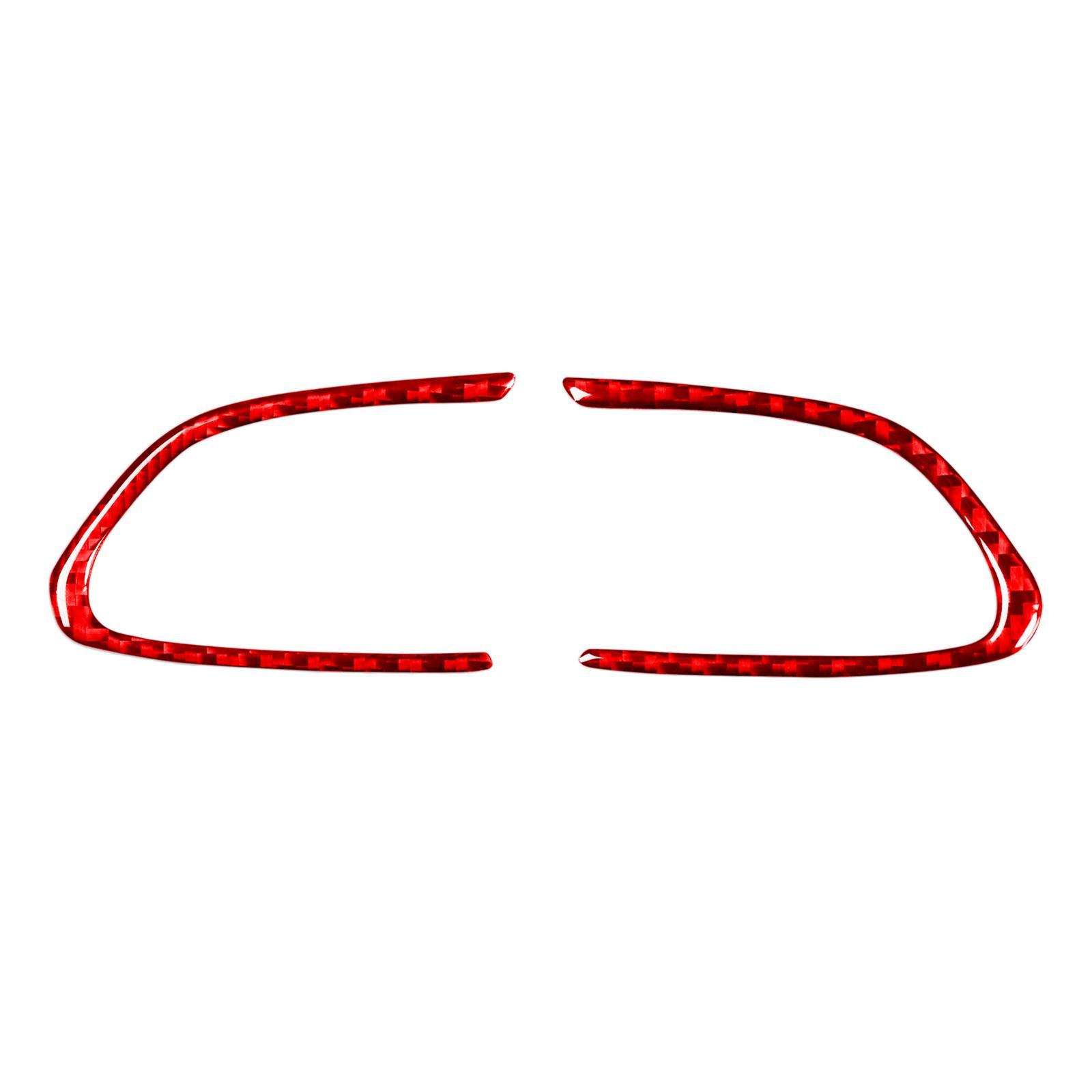 2x Carbon Fiber Steering Wheel Button Cover Trim Sticker for Q50 Black