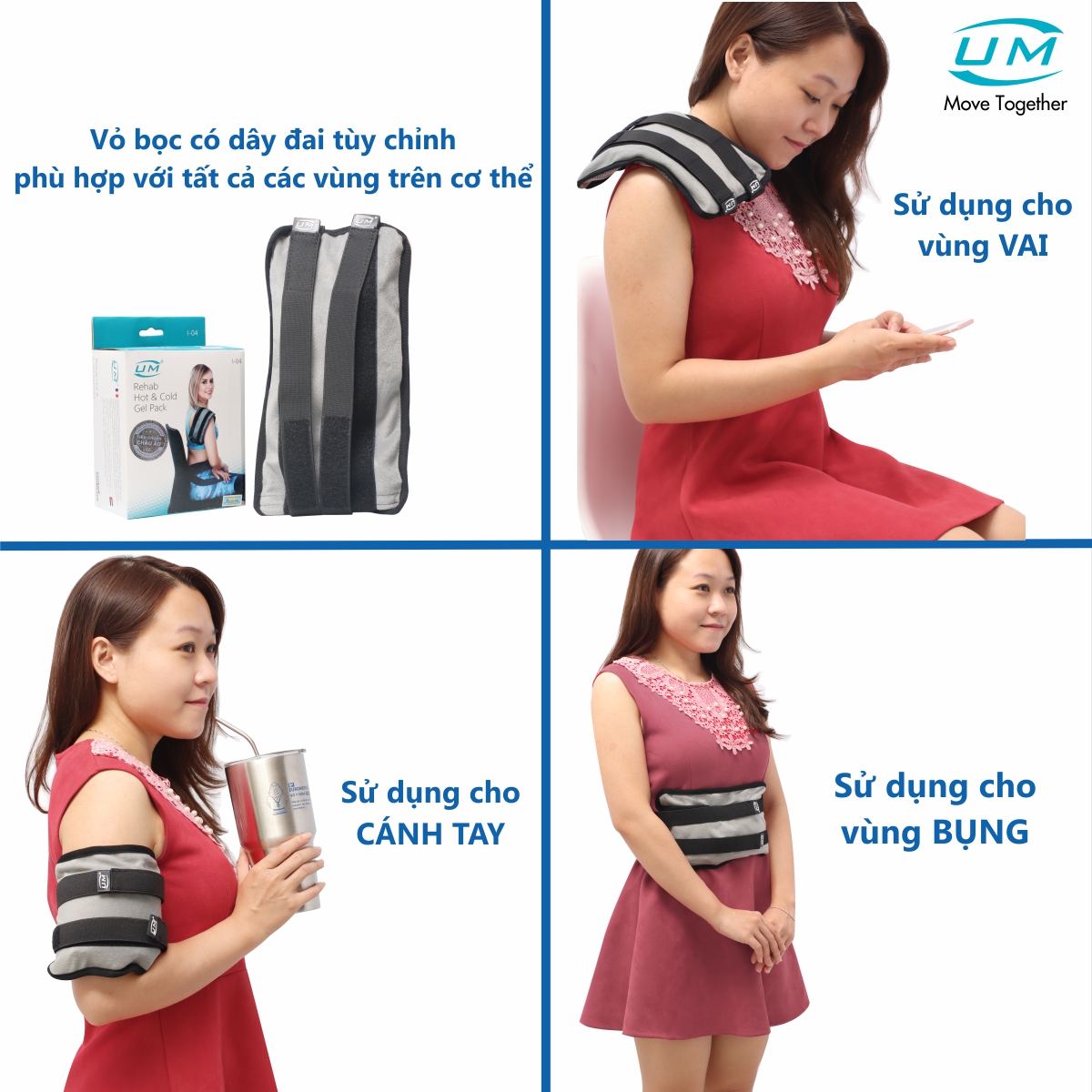 Túi chườm đai đeo nóng/lạnh United Medicare